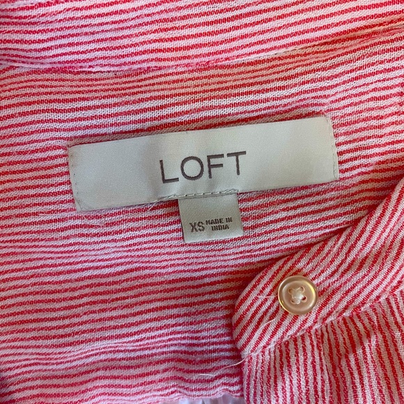 LOFT Striped Summer Dress - Picture 3 of 4